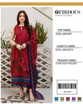 Firdous 3pc Lawn with Lawn Dupata